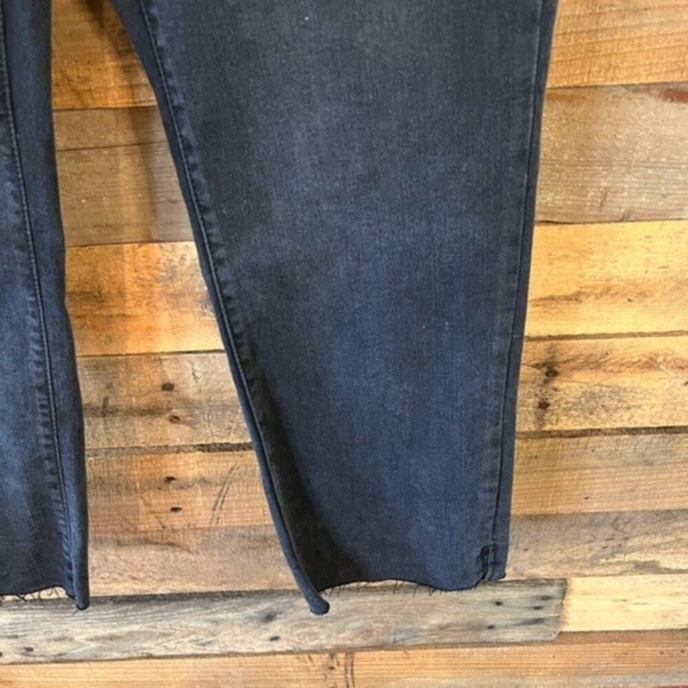 Time And Tru Black High Rise Straight Leg Crop Pants Size 8 - Picture 7 of 12
